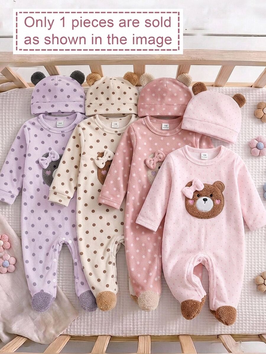 1-delni set bebi pidžama sa okruglim izrezom, dugim rukavima i dugim pantalonama