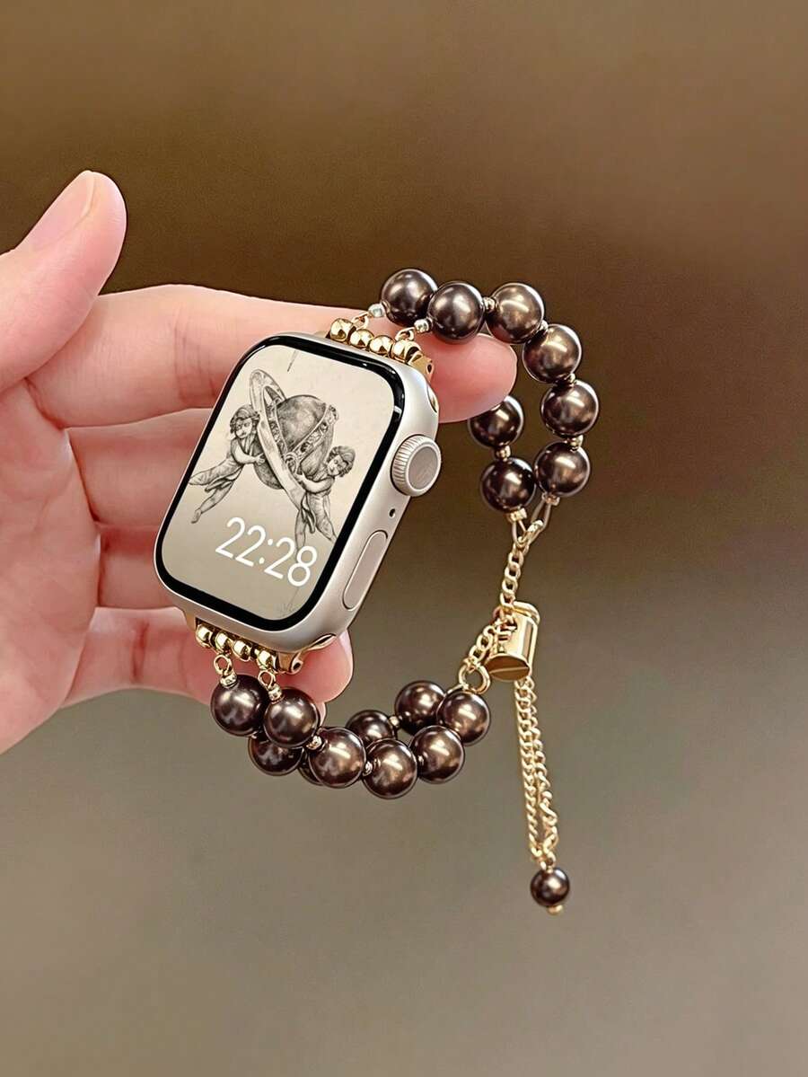 Luksuzna metalna narukvica za sat za žene u zlatnoj boji sa lancem, odgovara za 38/40/41/44/45/49/42/46 mm za Apple Watch S11/SE3/Ultra3/Ultra/SE/SE2/10/9/8/7/6/5/4/3/2/1