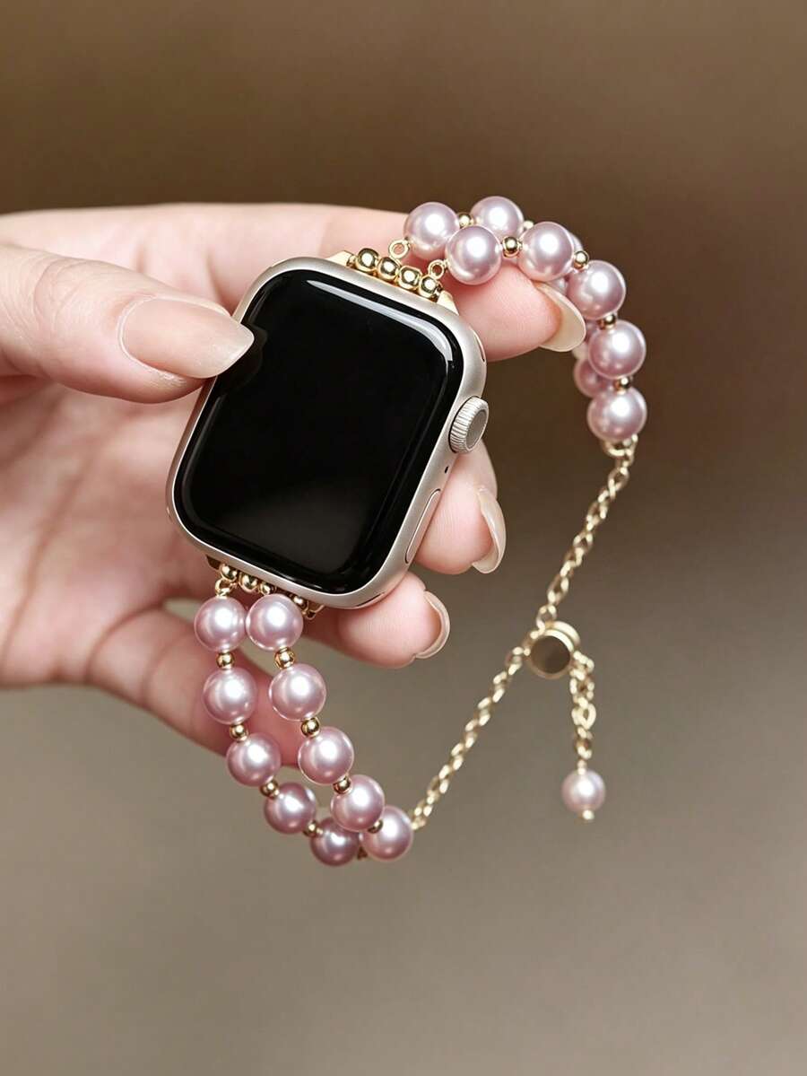 Luksuzna metalna narukvica za sat za žene u zlatnoj boji sa lancem, odgovara za 38/40/41/44/45/49/42/46 mm za Apple Watch S11/SE3/Ultra3/Ultra/SE/SE2/10/9/8/7/6/5/4/3/2/1