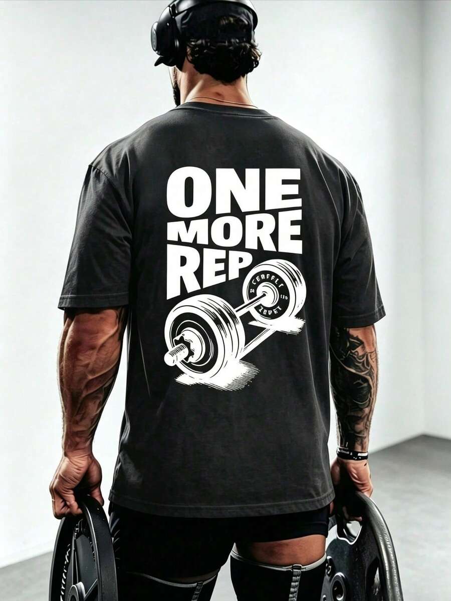 Muška majica kratkih rukava sa štampom "One More Time"