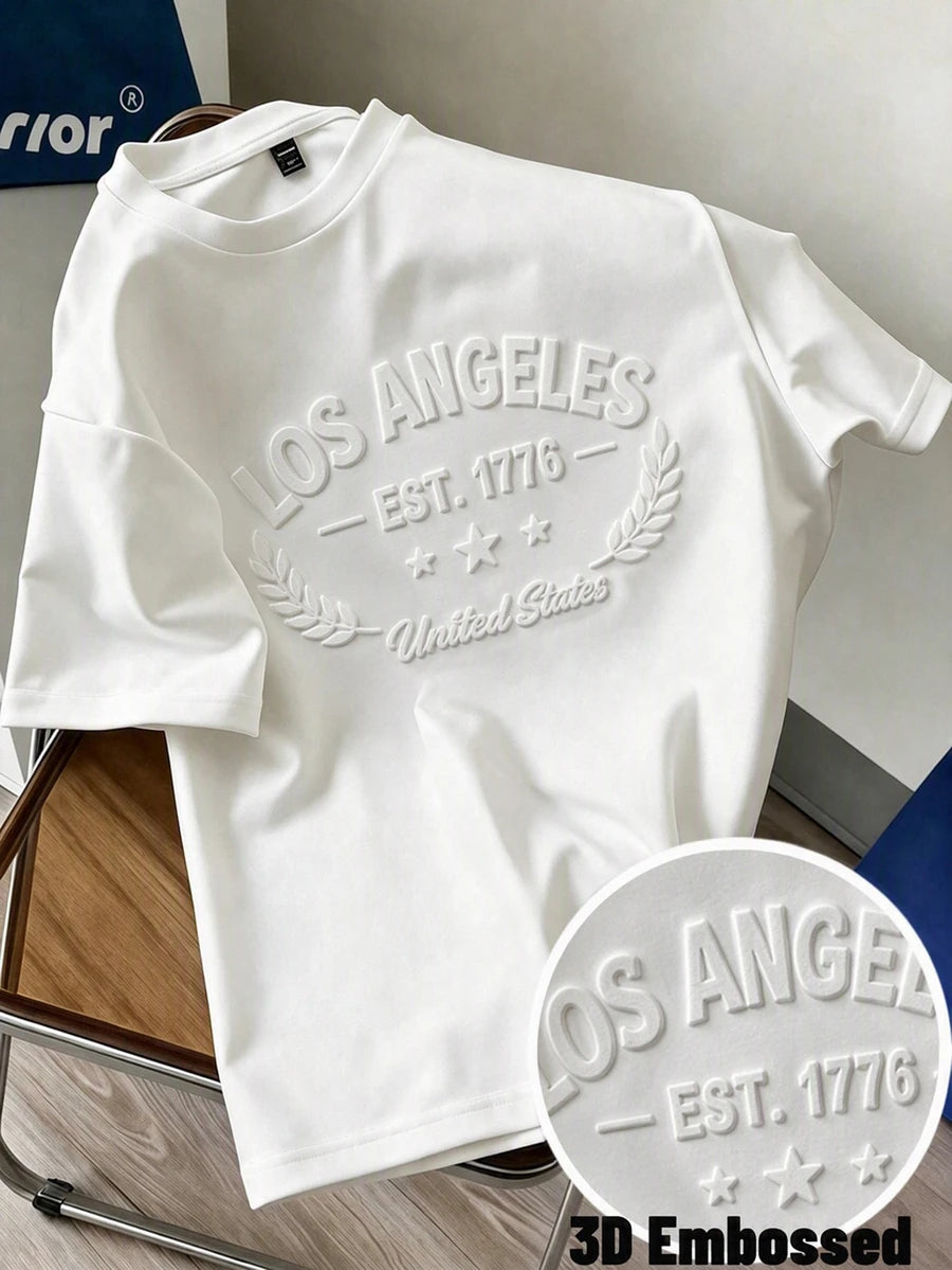 Muška majica sa 3D grafikom slova Los Angeles