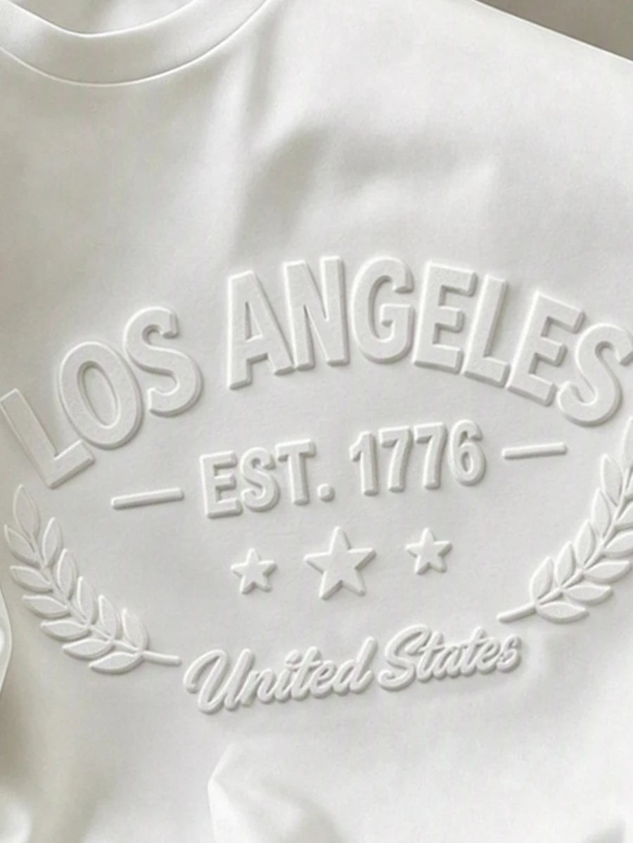 Muška majica sa 3D grafikom slova Los Angeles