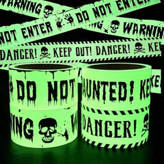 Halloween "Warning" svetleća traka