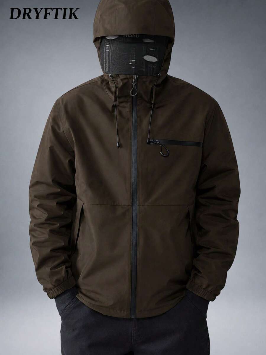Muška softshell vetrovka sa kapuljačom i pertlama