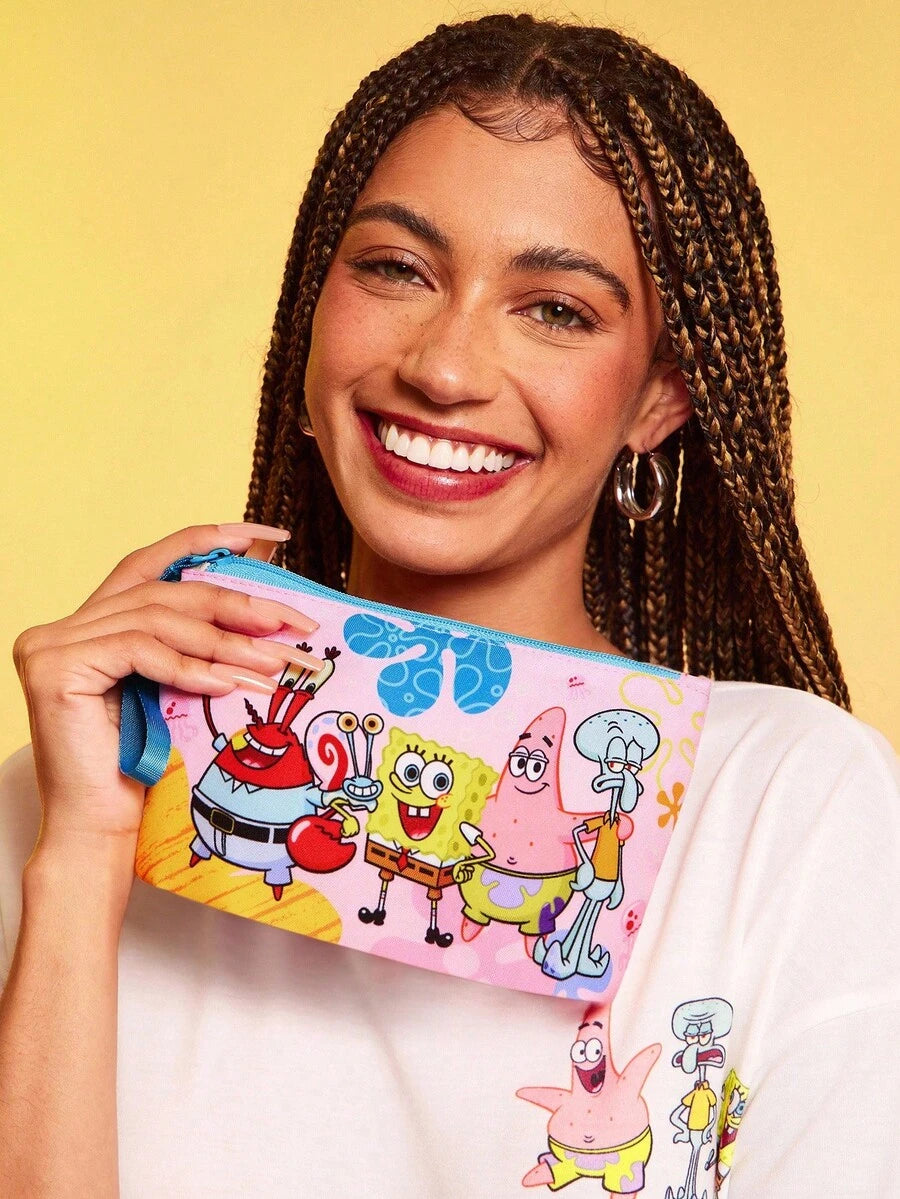 SpongeBob SquarePants  lagana kozmetička torba od RPET sa štampanim crtanim uzorkom