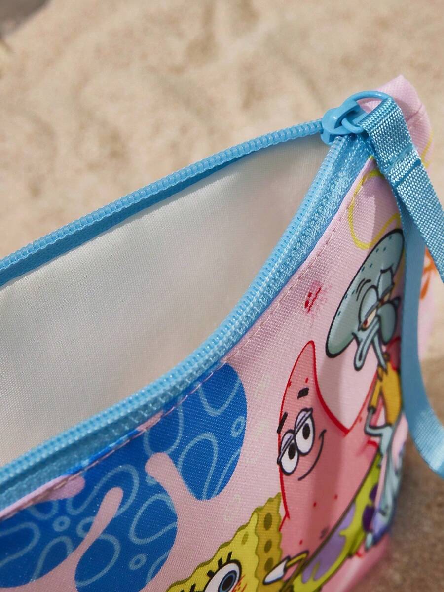 SpongeBob SquarePants  lagana kozmetička torba od RPET sa štampanim crtanim uzorkom