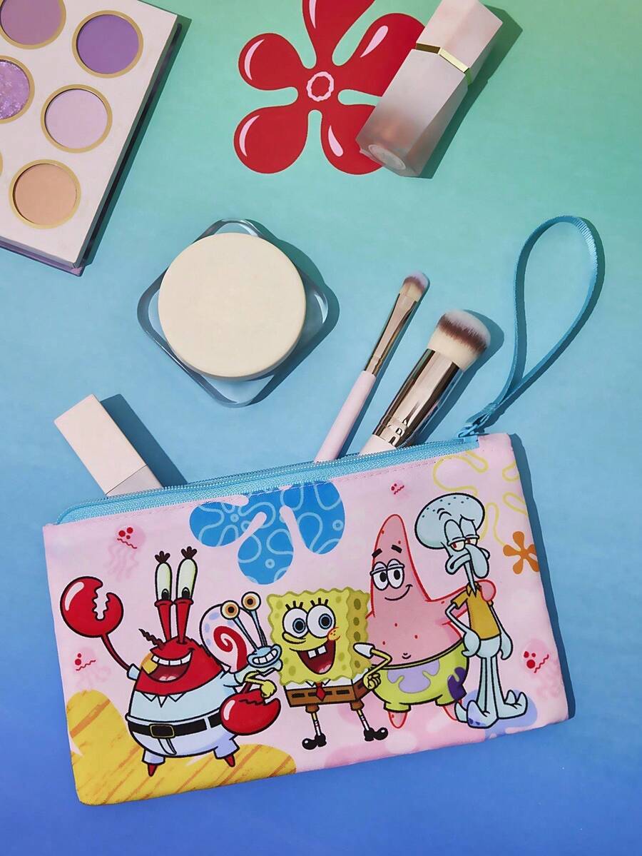 SpongeBob SquarePants  lagana kozmetička torba od RPET sa štampanim crtanim uzorkom