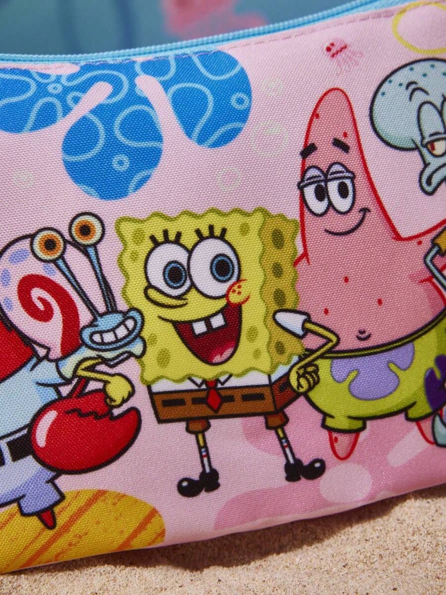 SpongeBob SquarePants  lagana kozmetička torba od RPET sa štampanim crtanim uzorkom