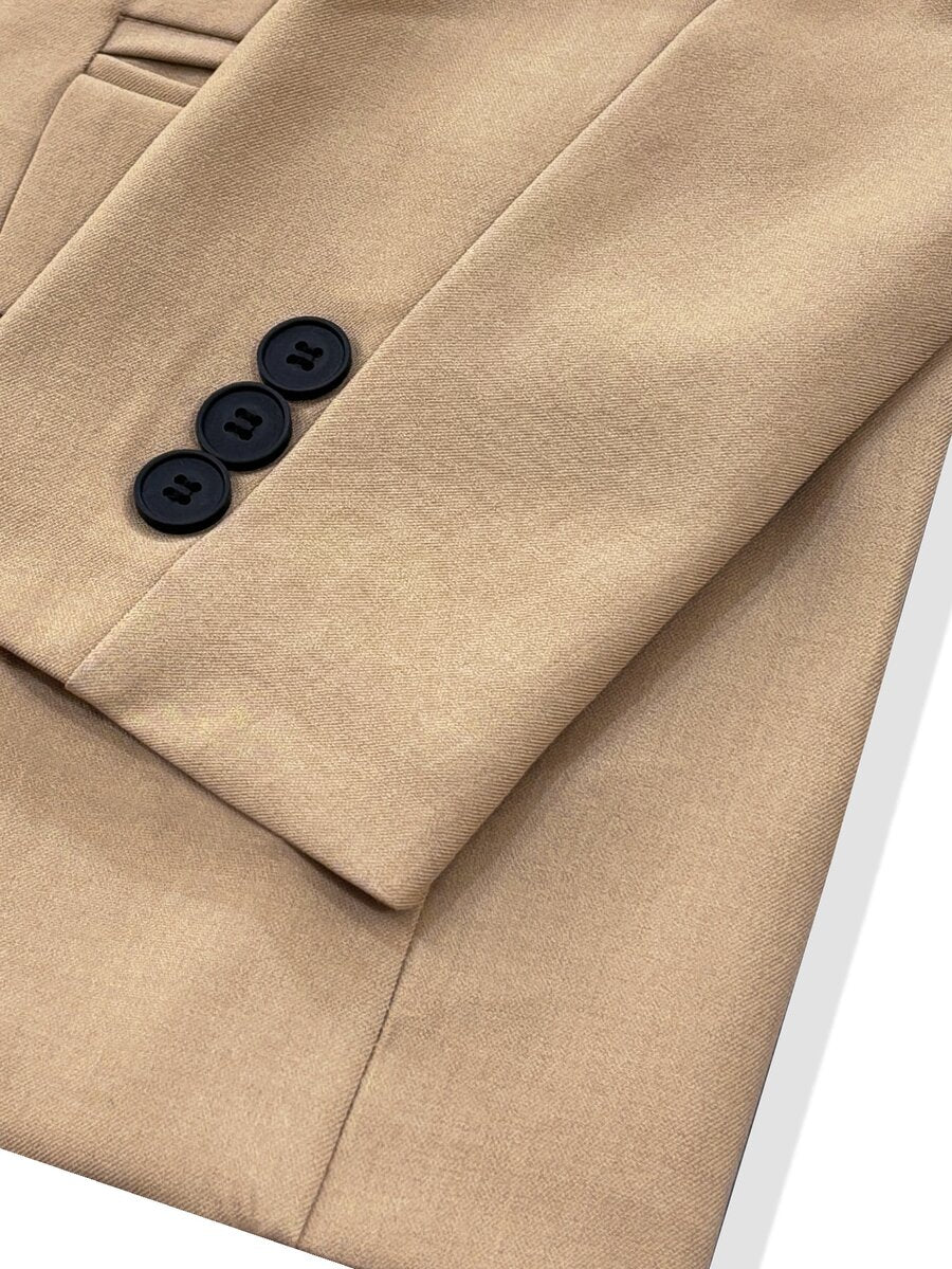 Muški set od sakoa i pantalona, slim fit, klasičan luksuzni stil, formalni, Old Money