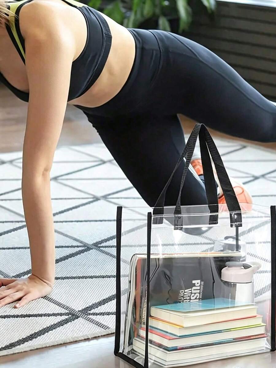 Ženska velika providna PVC torba
