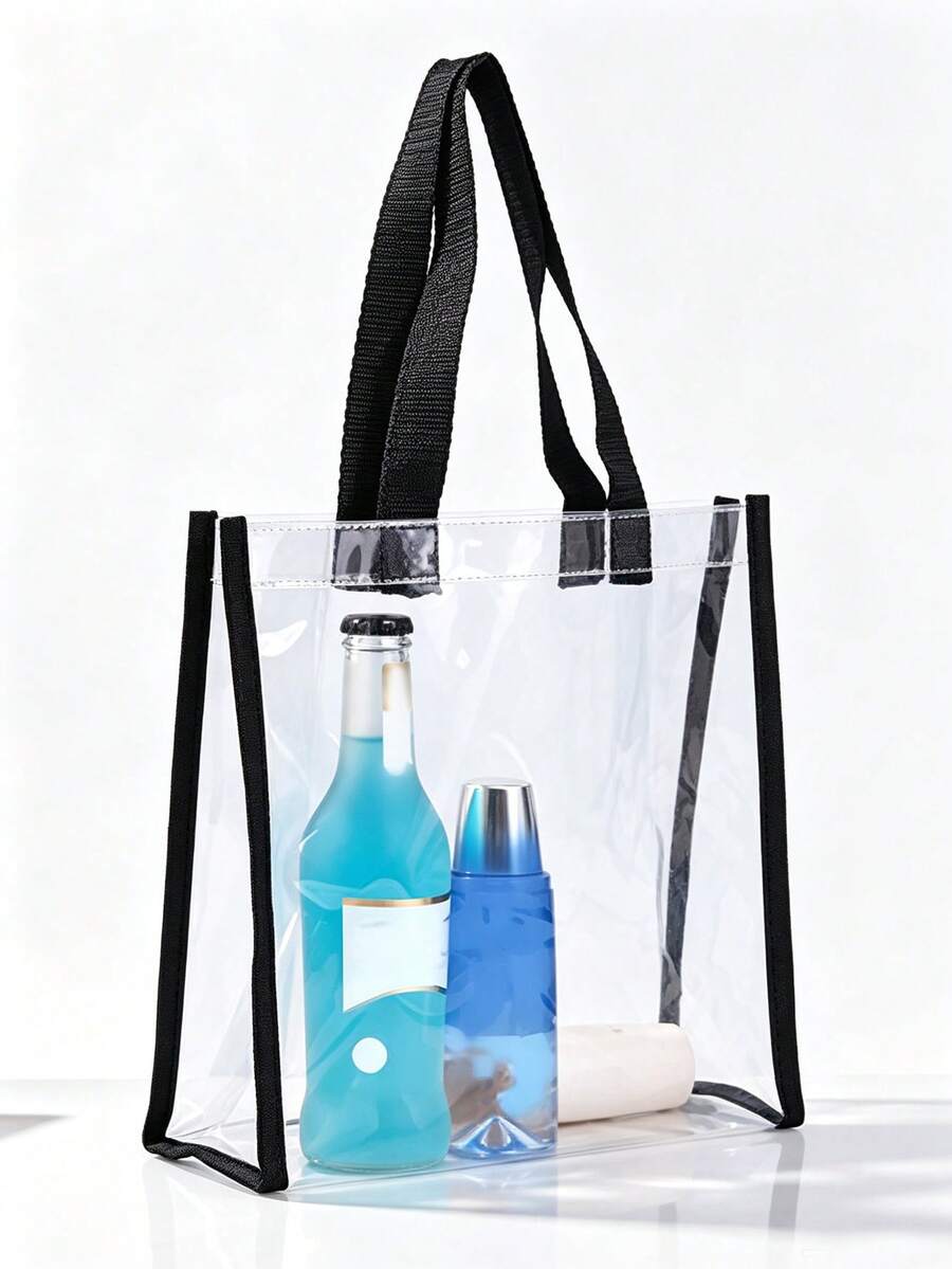 Ženska velika providna PVC torba