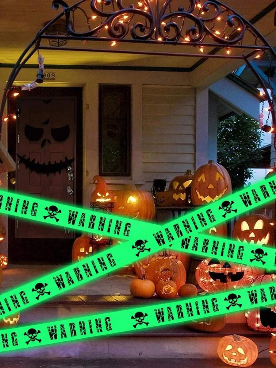 Halloween "Warning" svetleća traka