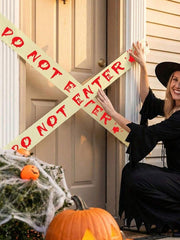 Halloween "Warning" svetleća traka