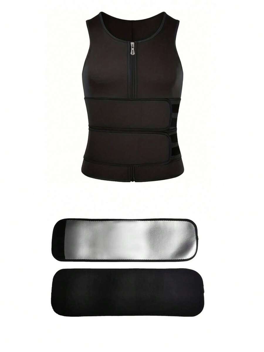 1 kom premium muški kompresioni prsluk, slim fit