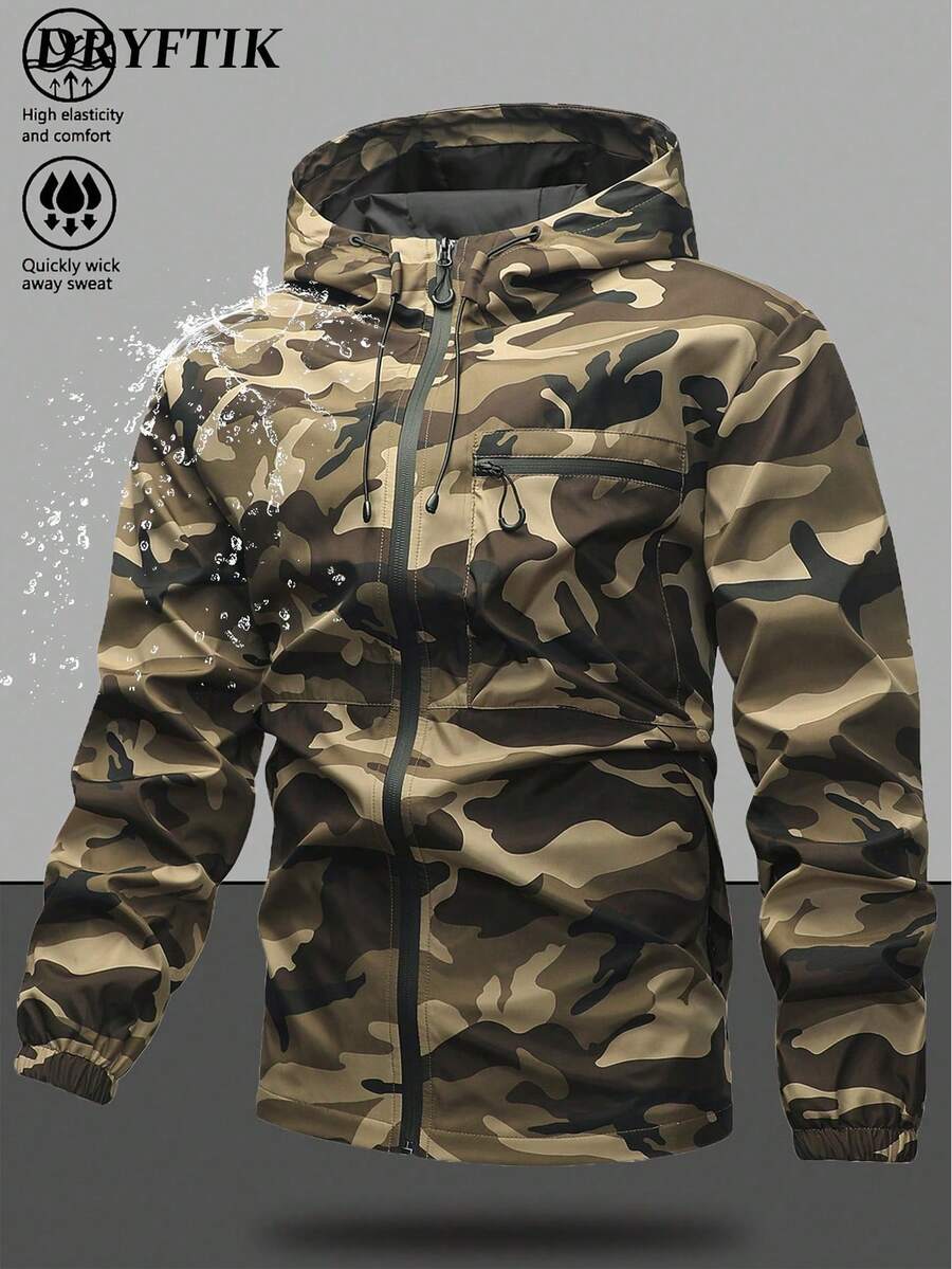 Muška softshell vetrovka sa kapuljačom i pertlama