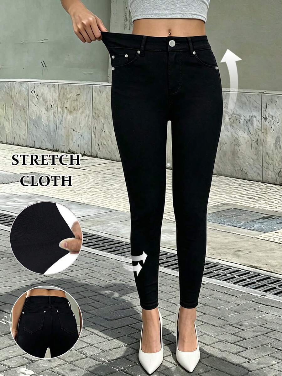 Ženske joger pantalone uskog kroja sa elastičnim manžetnama, joga sportske pantalone do gležnja, uske sa efektom podizanja zadnjice i kontrolom stomaka, poslovno-ležerni seksi stil, jesen/zima