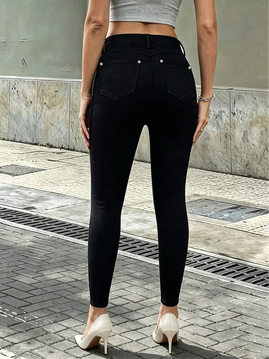 Ženske joger pantalone uskog kroja sa elastičnim manžetnama, joga sportske pantalone do gležnja, uske sa efektom podizanja zadnjice i kontrolom stomaka, poslovno-ležerni seksi stil, jesen/zima
