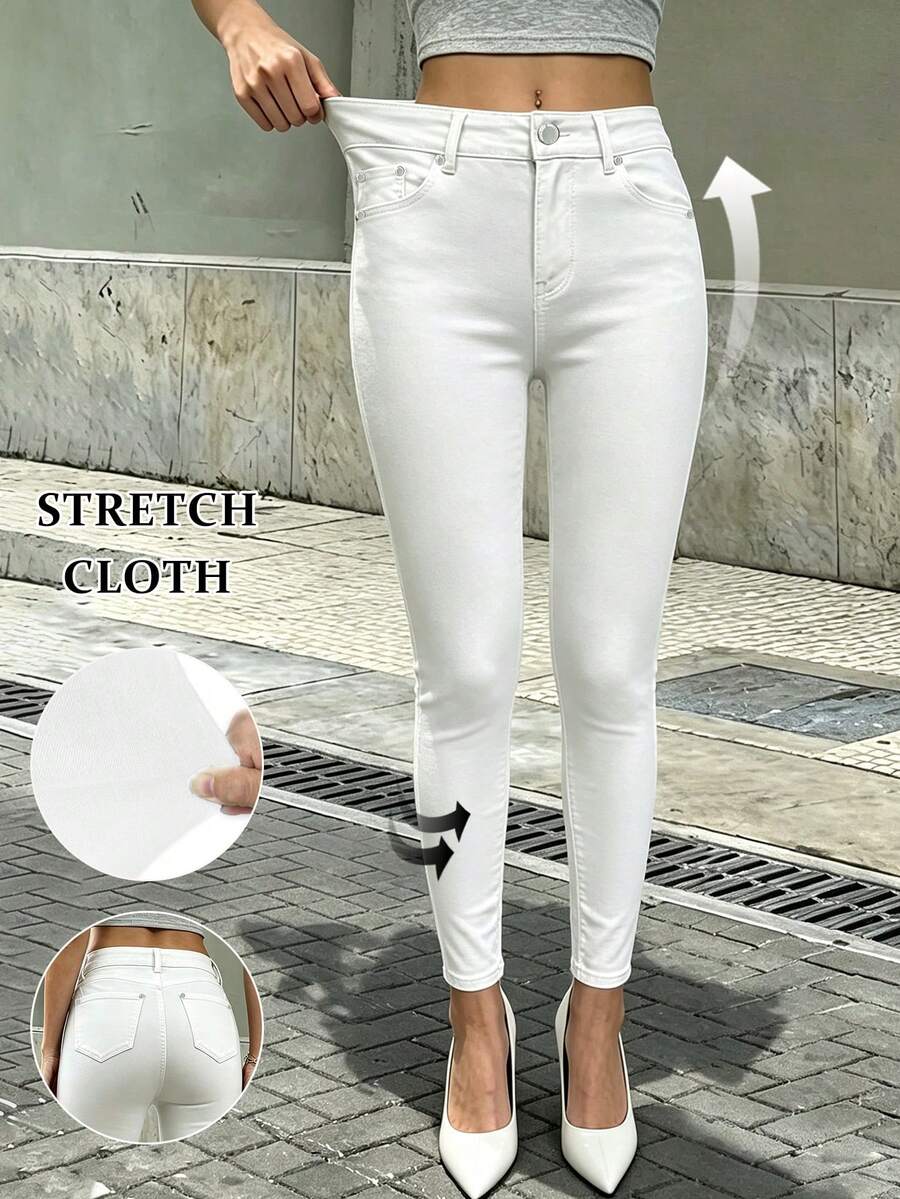 Ženske joger pantalone uskog kroja sa elastičnim manžetnama, joga sportske pantalone do gležnja, uske sa efektom podizanja zadnjice i kontrolom stomaka, poslovno-ležerni seksi stil, jesen/zima