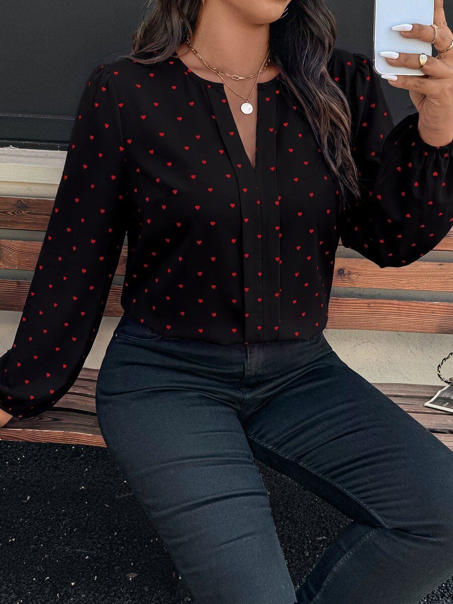 Ženska bluza plus size, elegantna, sa ombre leopard printom, puni dezen