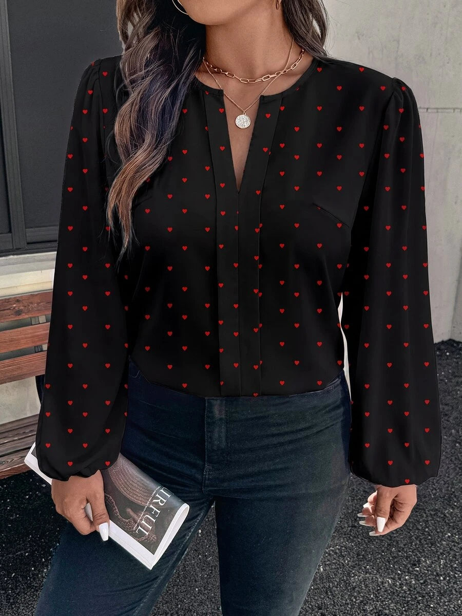 Ženska bluza plus size, elegantna, sa ombre leopard printom, puni dezen