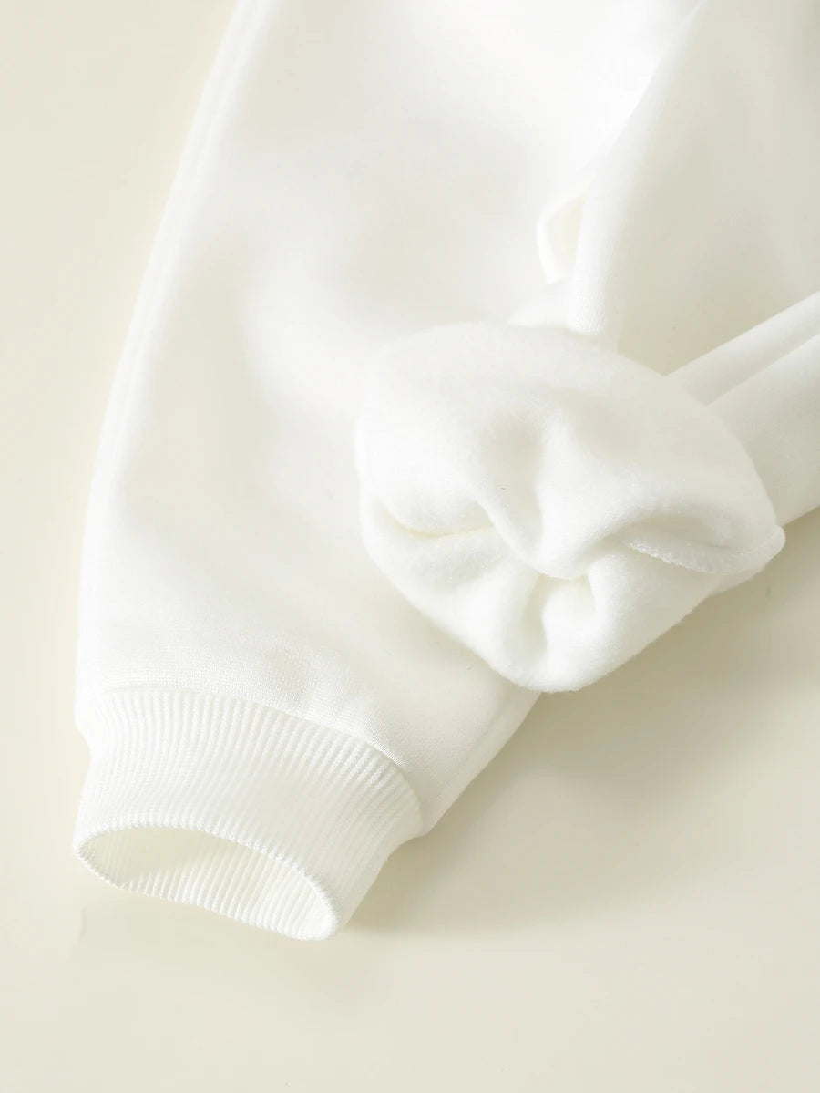 6-delni set za bebe sa pletenim puloverom  mekim okruglim izrezom i dugim rukavima, uz duge pantalone sa elastičnim strukom