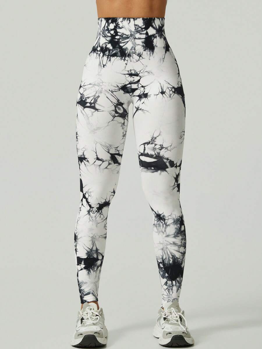 Ženske modne ombre pantalone za jogu  za trening, bešavne uske helanke sa visokim strukom