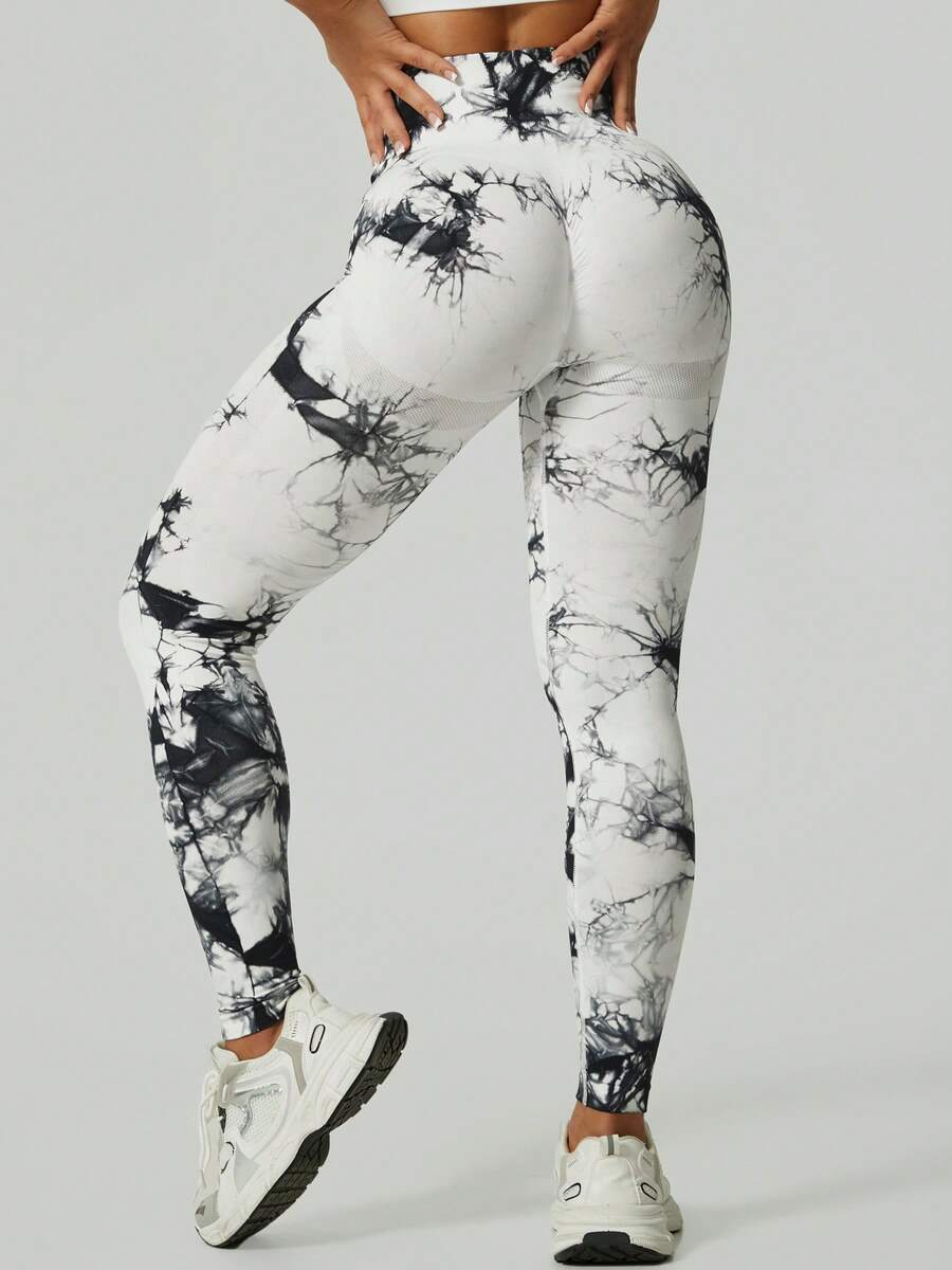 Ženske modne ombre pantalone za jogu  za trening, bešavne uske helanke sa visokim strukom