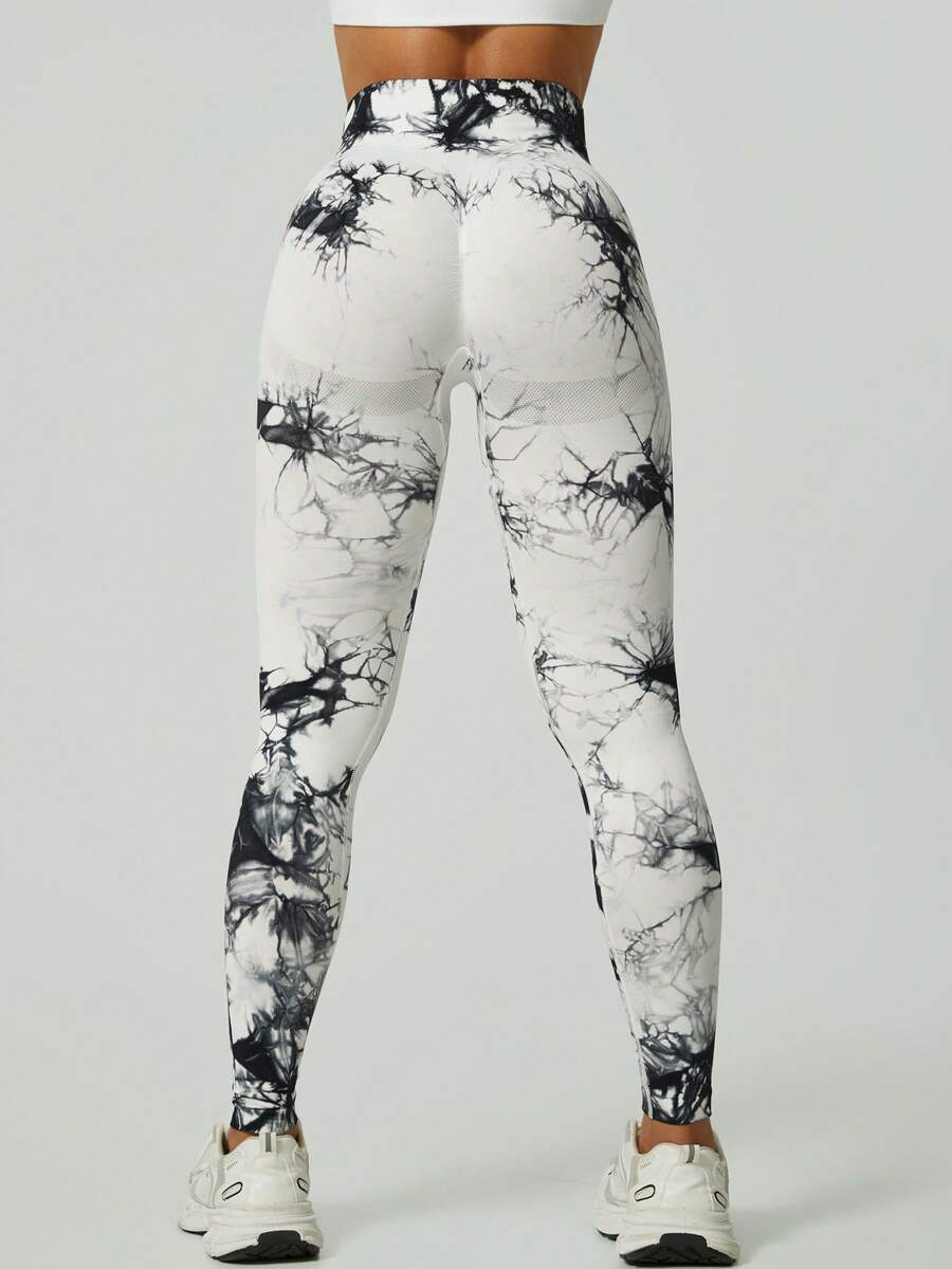 Ženske modne ombre pantalone za jogu  za trening, bešavne uske helanke sa visokim strukom