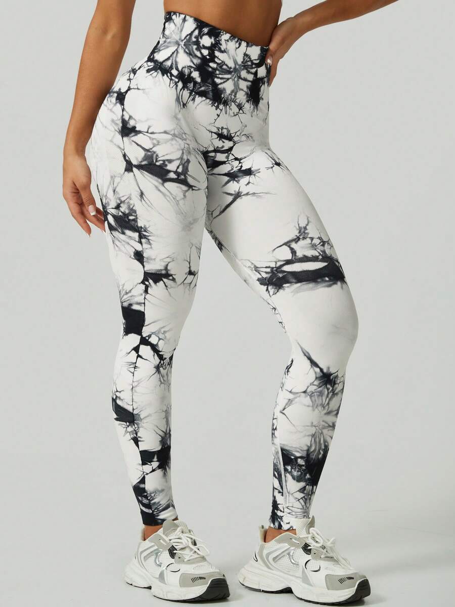 Ženske modne ombre pantalone za jogu  za trening, bešavne uske helanke sa visokim strukom