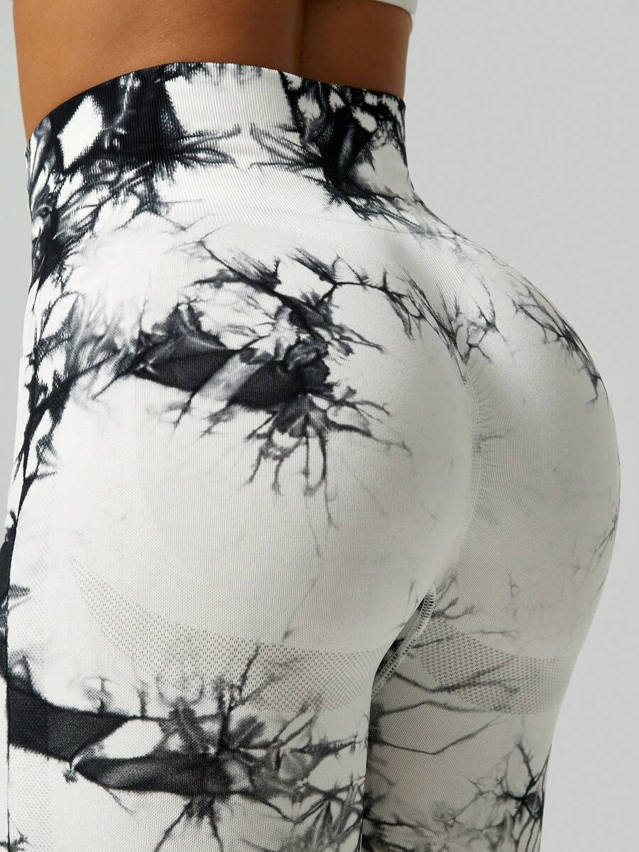 Ženske modne ombre pantalone za jogu  za trening, bešavne uske helanke sa visokim strukom