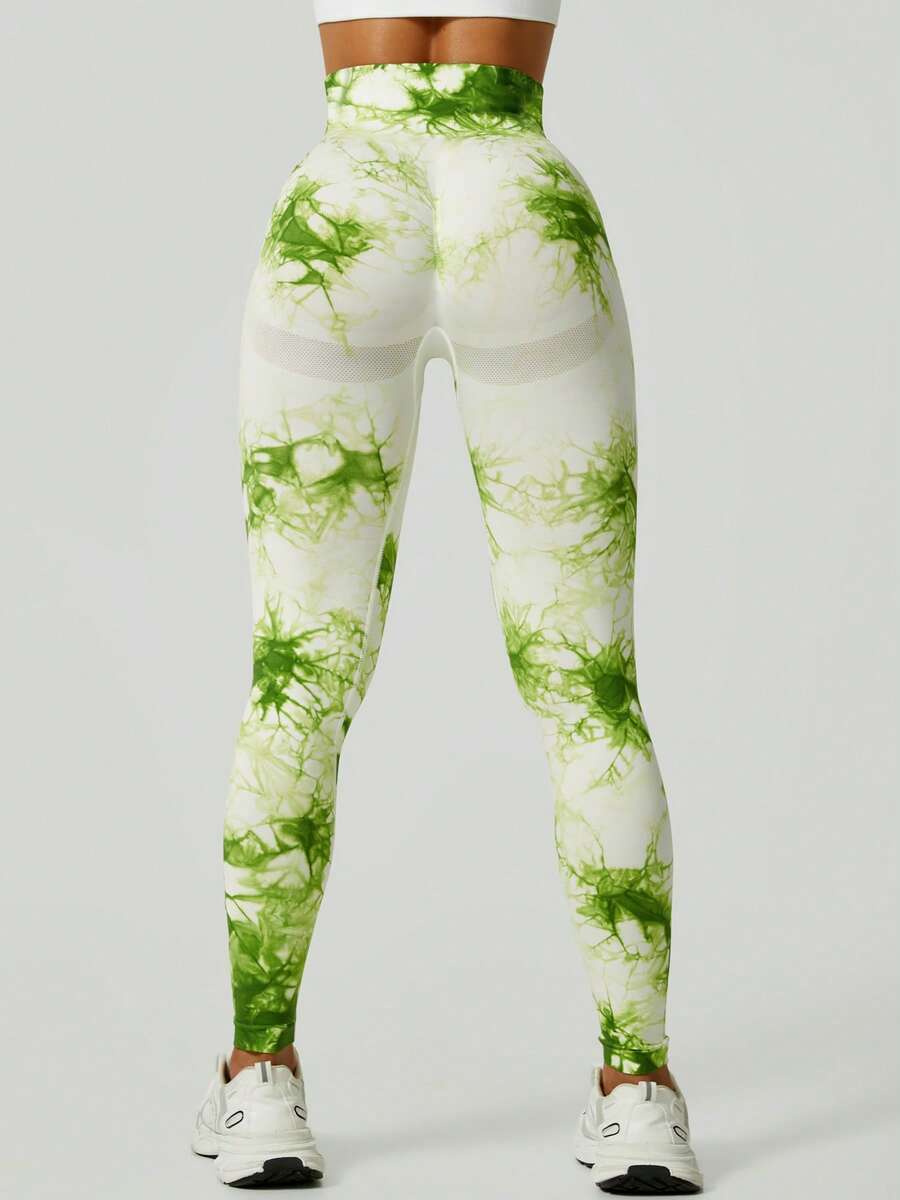 Ženske modne ombre pantalone za jogu  za trening, bešavne uske helanke sa visokim strukom
