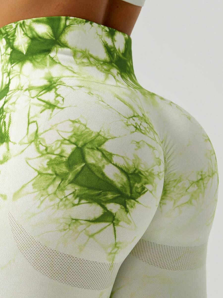 Ženske modne ombre pantalone za jogu  za trening, bešavne uske helanke sa visokim strukom