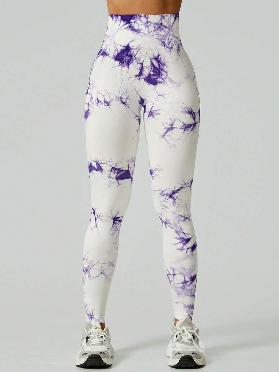 Ženske modne ombre pantalone za jogu  za trening, bešavne uske helanke sa visokim strukom