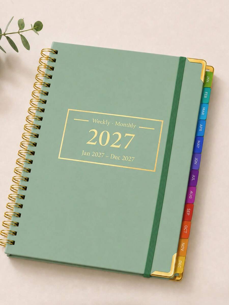 BUBU 2027 planer, knjiga za planiranje sa nedeljnim i mesečnim rasporedom