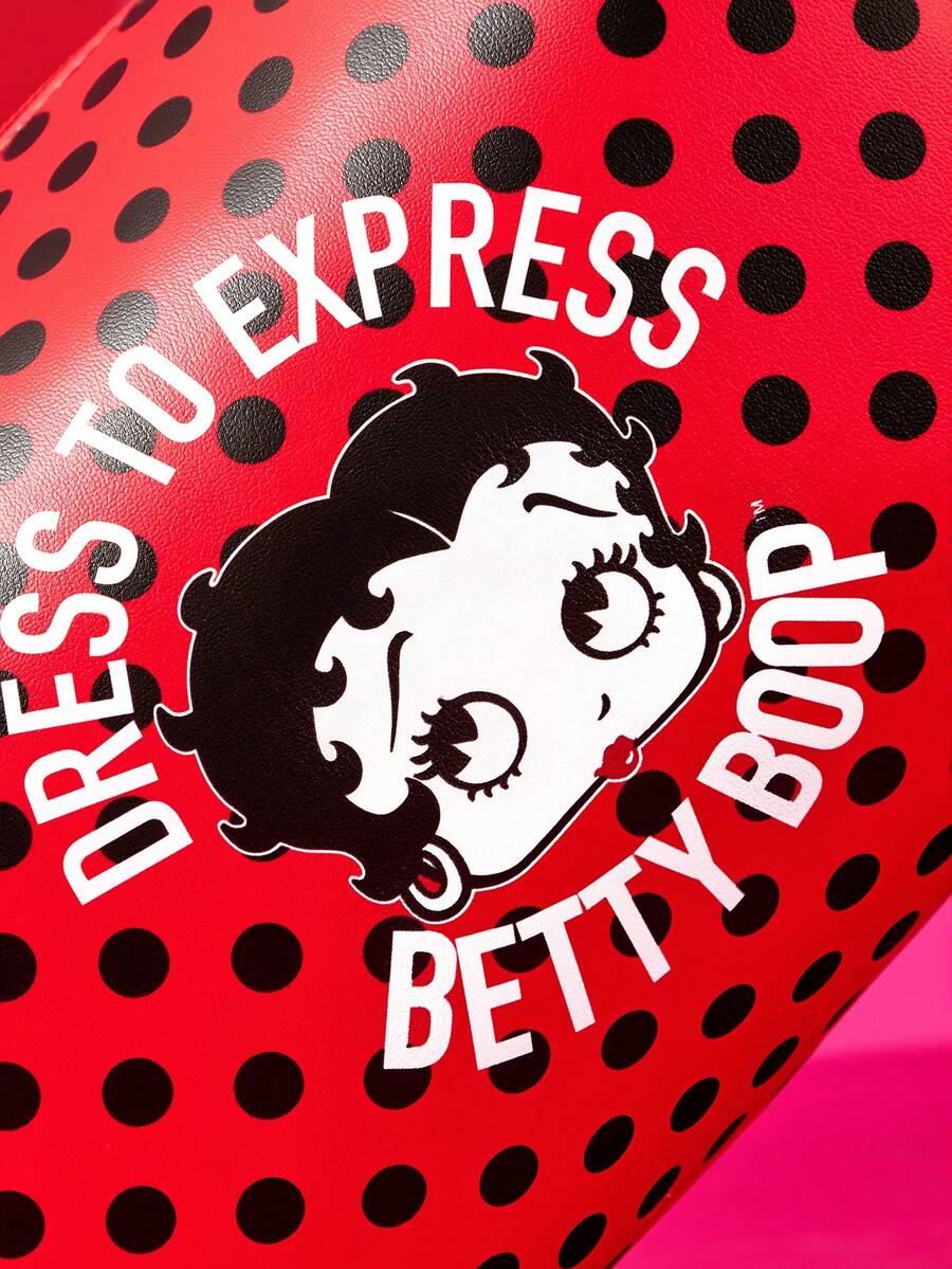 Betty Boop 1 kom set lagane kozmetičke torbe od poliesterskih vlakana sa štampanim crtanim uzorkom