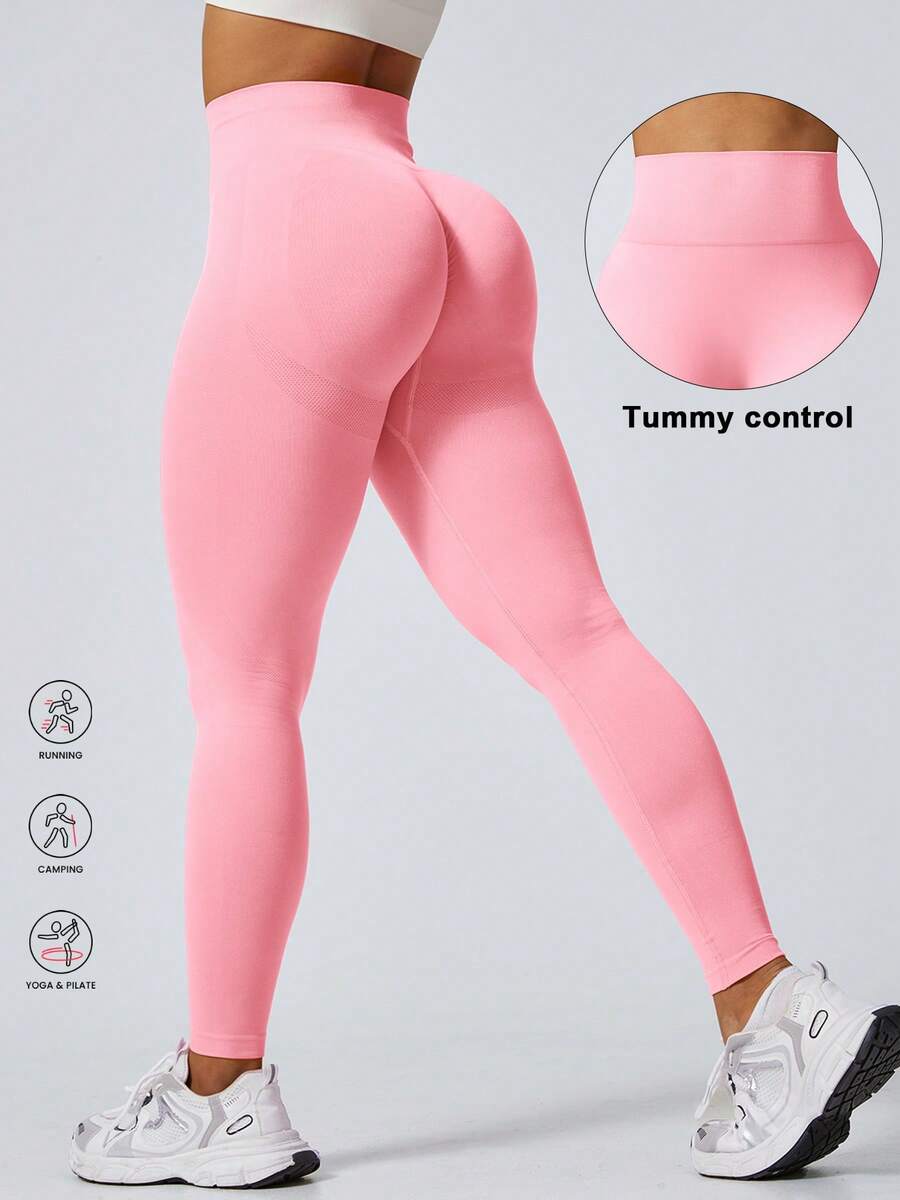 Ženske modne ombre pantalone za jogu  za trening, bešavne uske helanke sa visokim strukom
