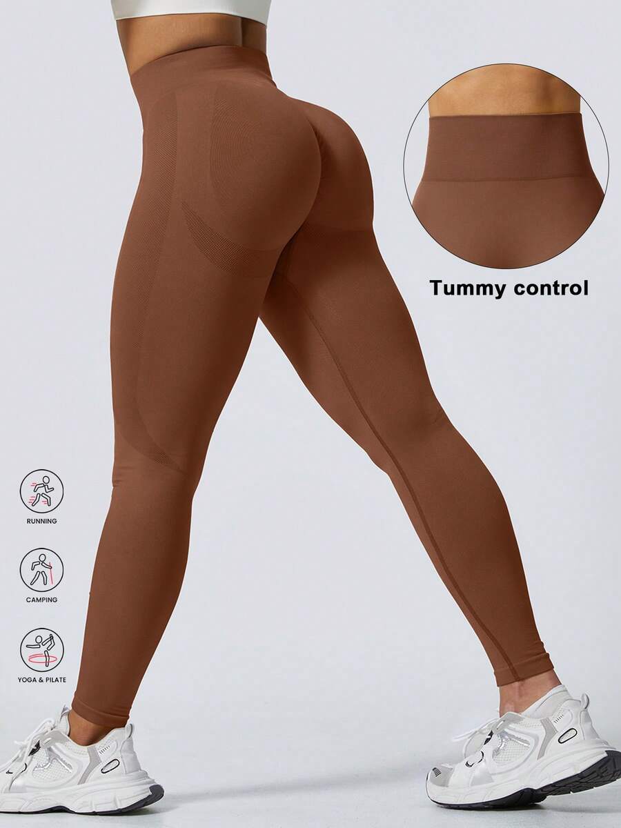 Ženske modne ombre pantalone za jogu  za trening, bešavne uske helanke sa visokim strukom