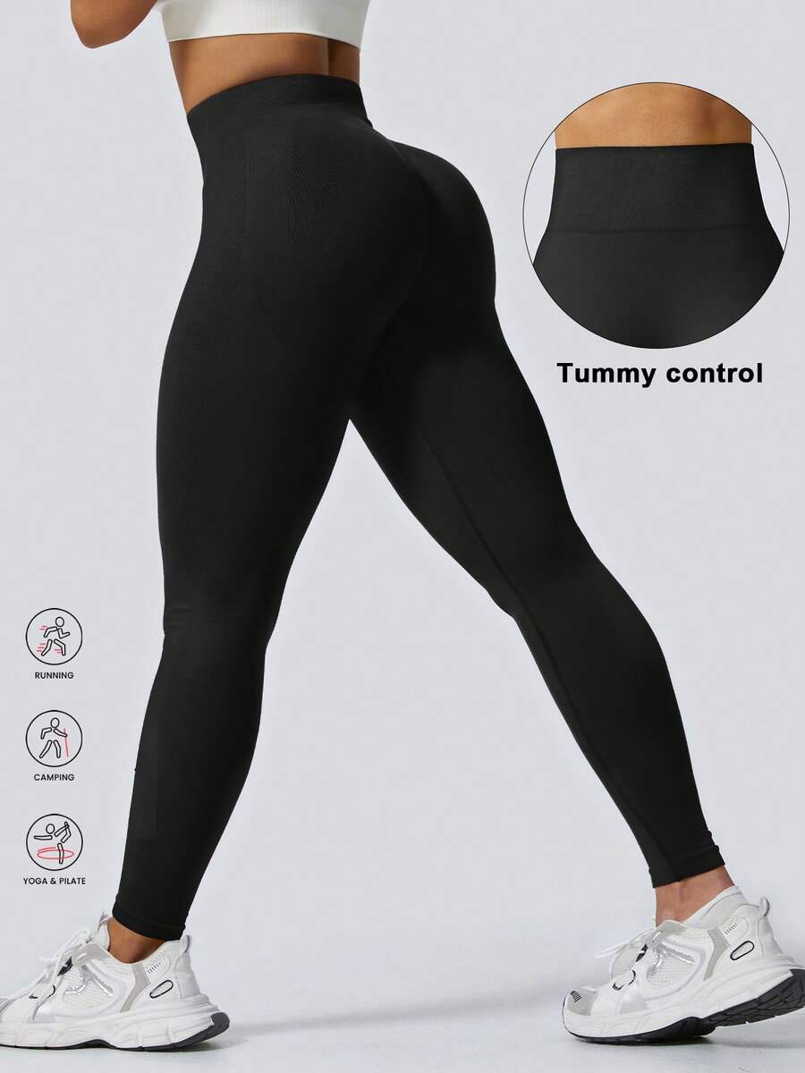 Ženske modne ombre pantalone za jogu  za trening, bešavne uske helanke sa visokim strukom