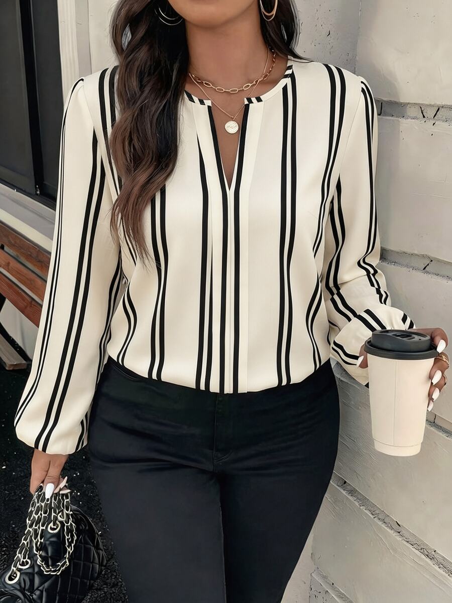 Ženska bluza plus size, elegantna, sa ombre leopard printom, puni dezen
