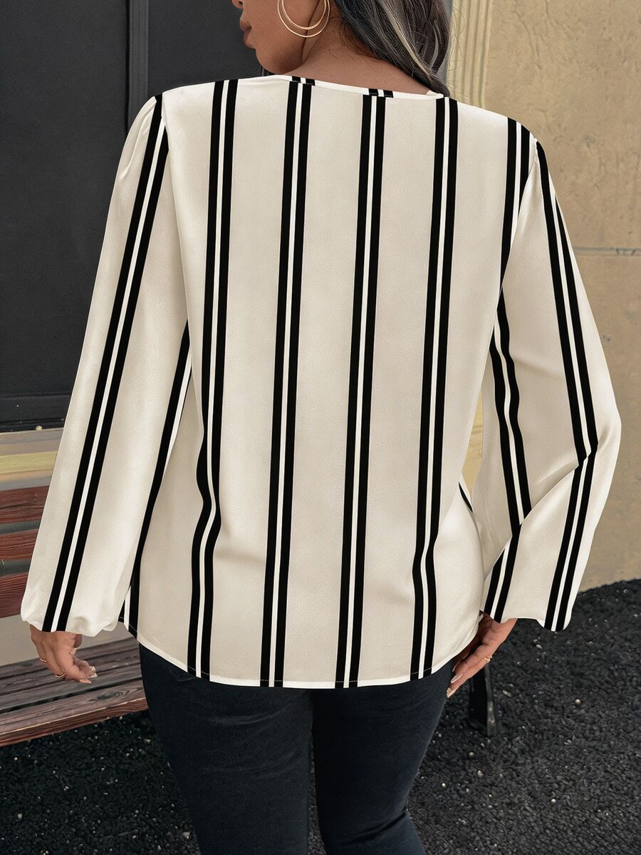 Ženska bluza plus size, elegantna, sa ombre leopard printom, puni dezen