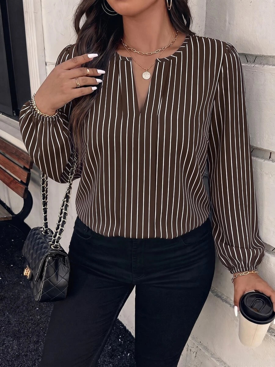 Ženska bluza plus size, elegantna, sa ombre leopard printom, puni dezen