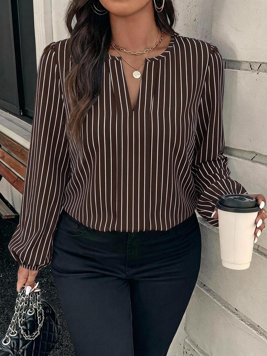 Ženska bluza plus size, elegantna, sa ombre leopard printom, puni dezen