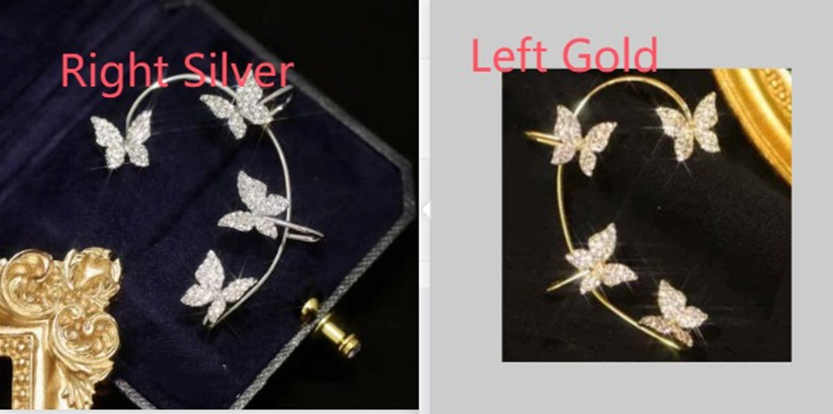 Elegantne minđuše sa leptir dizajnom