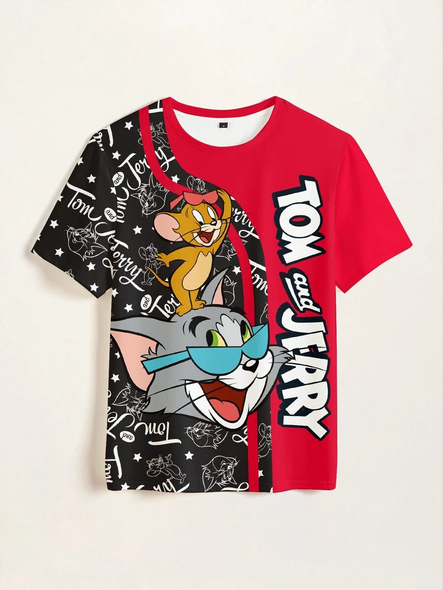 TOM & JERRY Muška ležerna majica kratkih rukava sa okruglim izrezom