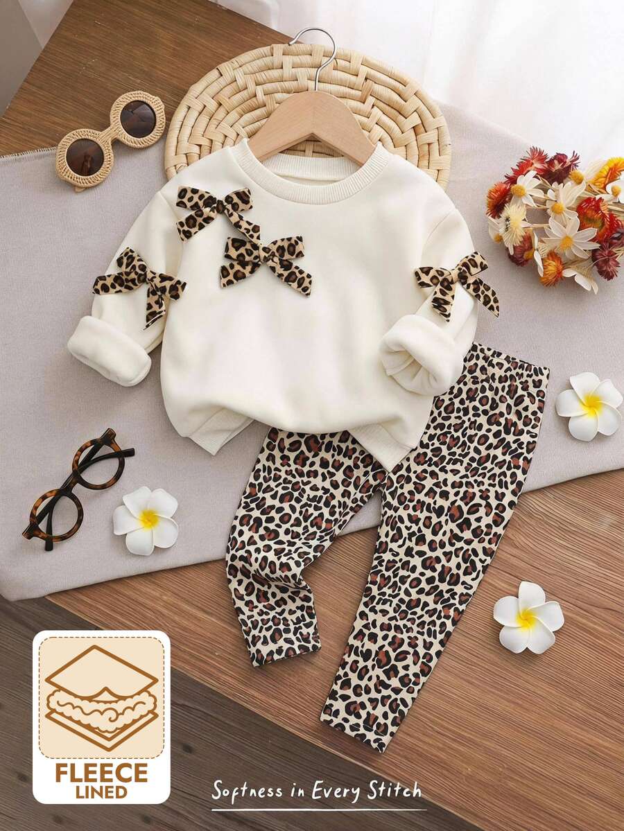 Set od 3 komada za devojčice, udobna jesenja/zimska moda, svež i sladak stil princeze