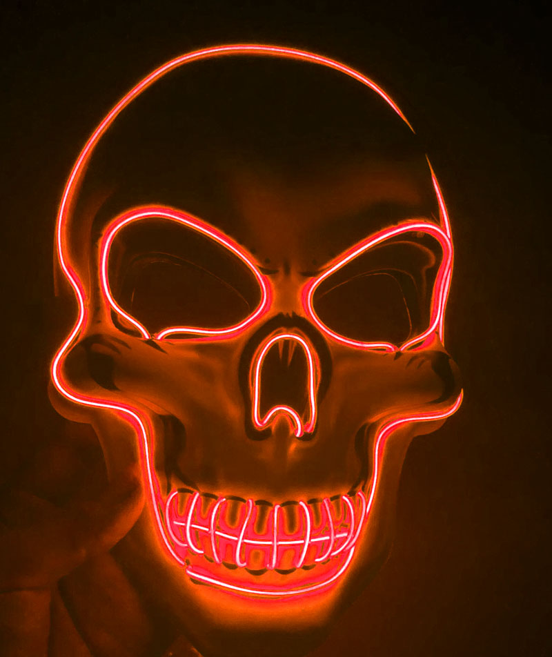 Halloween LED maska