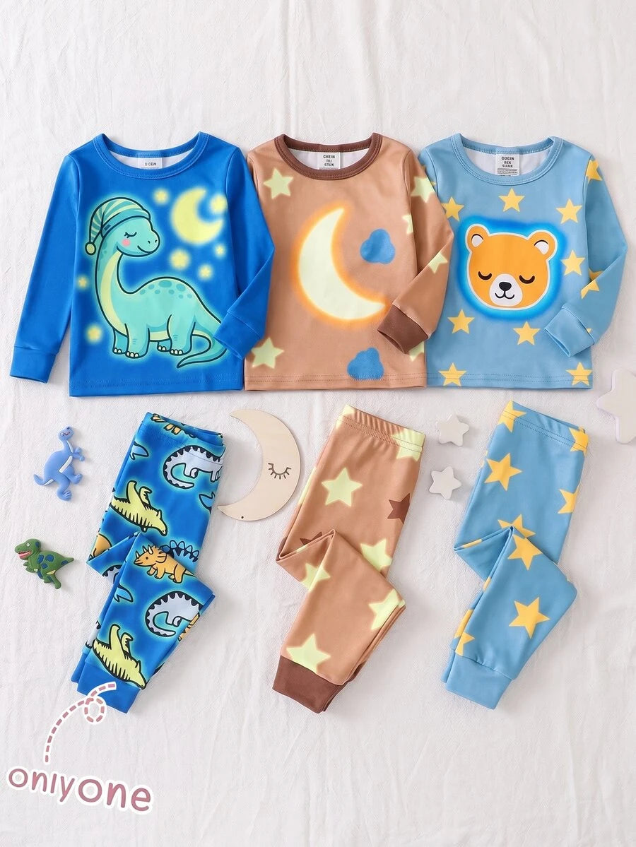 2 kom/set dečiji slatki set sa crtanim printom dinosaura