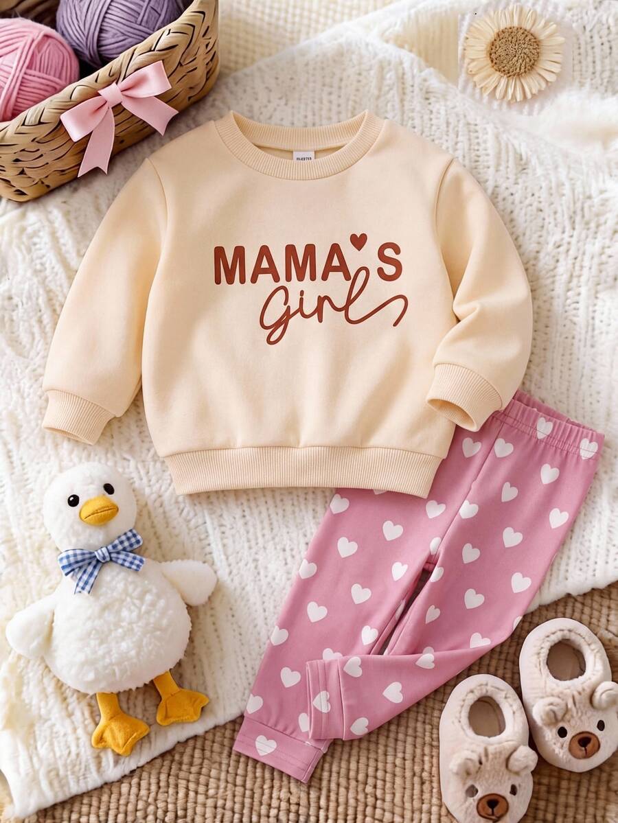 Set od 3 komada za devojčice, udobna jesenja/zimska moda, svež i sladak stil princeze