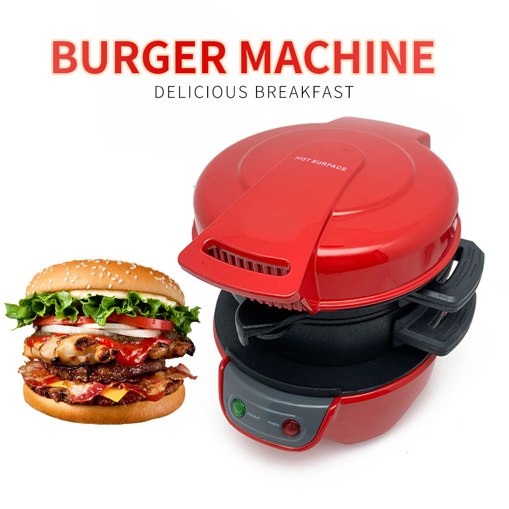 Višenamenski kućni aparat za doručak koji kombinuje funkcije hamburger/sandwich maker-a, aparata za vafle i kuvanja jaja