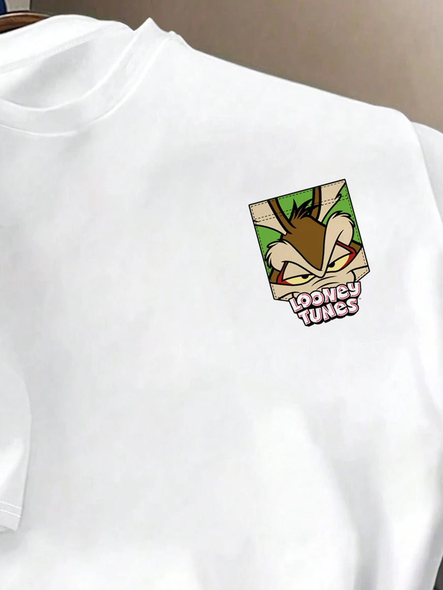 LOONEY TUNES Muška ležerna majica kratkih rukava za svaki dan sa crtanim printom